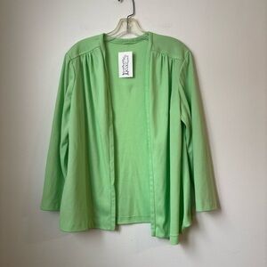 Vintage handmade lime green cardigan